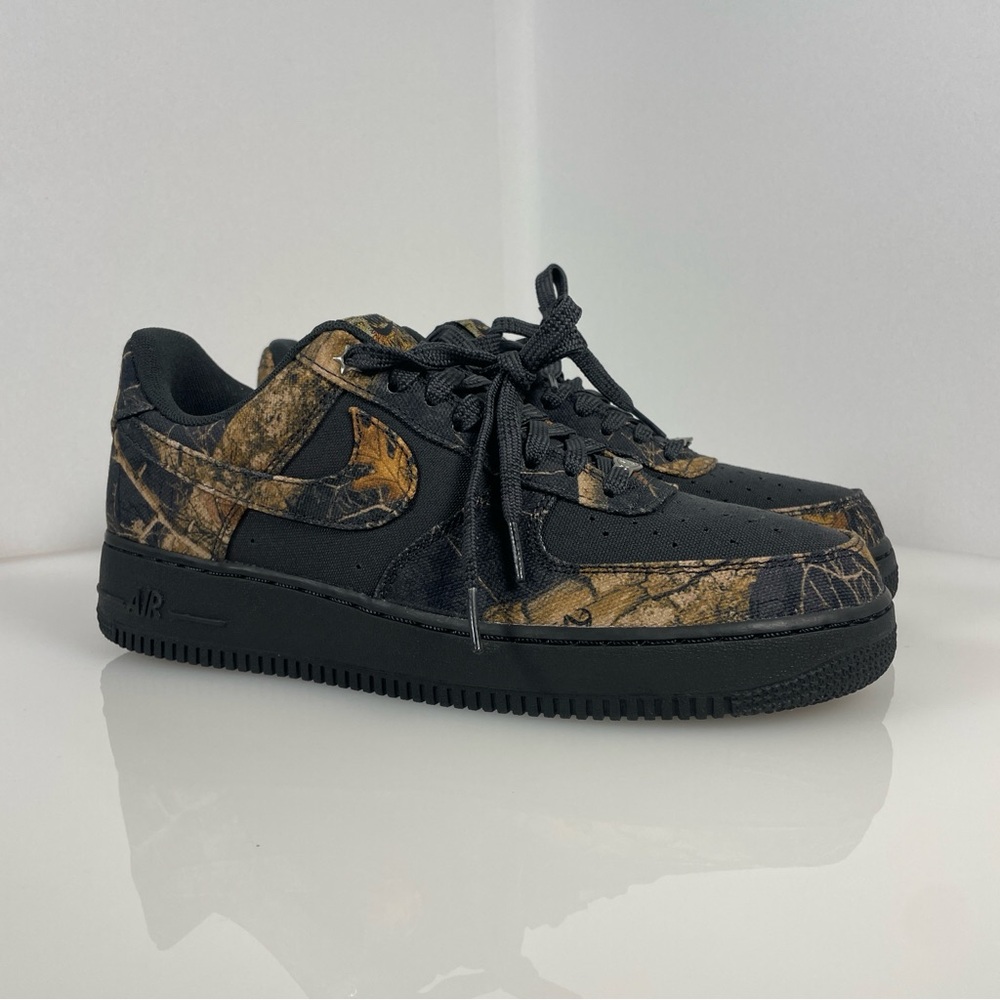 Nike Realtree x Air Force 1 Low Black Camo - IH1221-001 Size 10